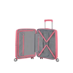 American Tourister Soundbox Spinner 55 Expandable sun kissed coral