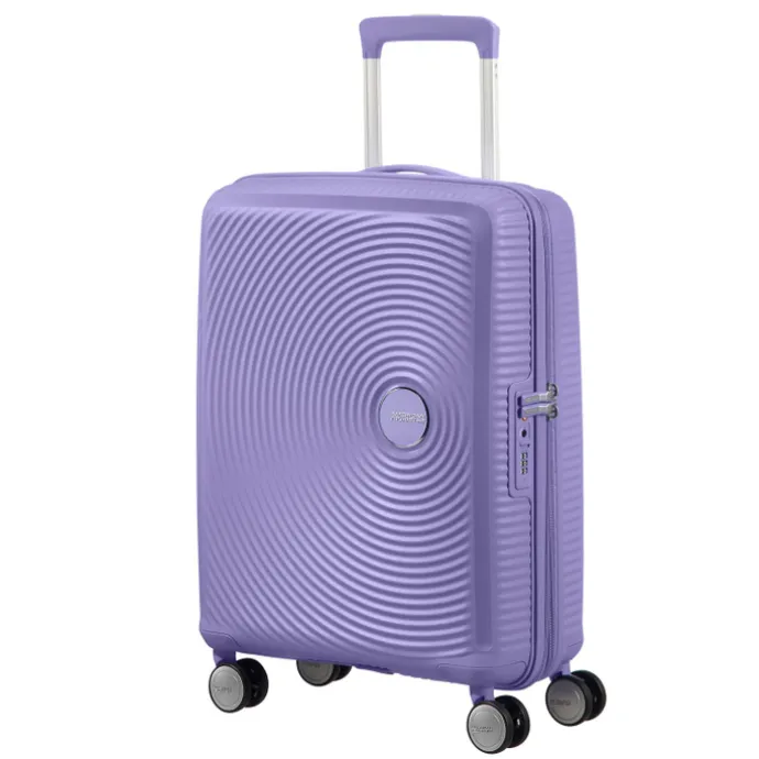 American Tourister Soundbox Spinner 55 Expandable lavender