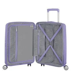 American Tourister Soundbox Spinner 55 Expandable lavender