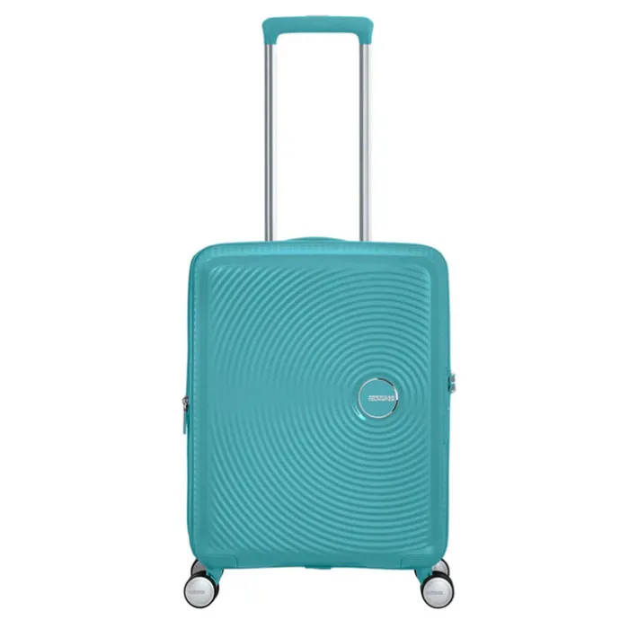 American Tourister Soundbox Spinner 55 Expandable turquoise tonic