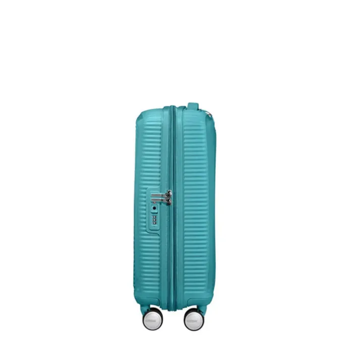 American Tourister Soundbox Spinner 55 Expandable turquoise tonic