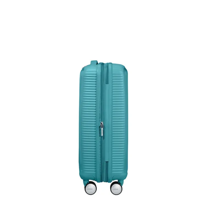 American Tourister Soundbox Spinner 55 Expandable turquoise tonic