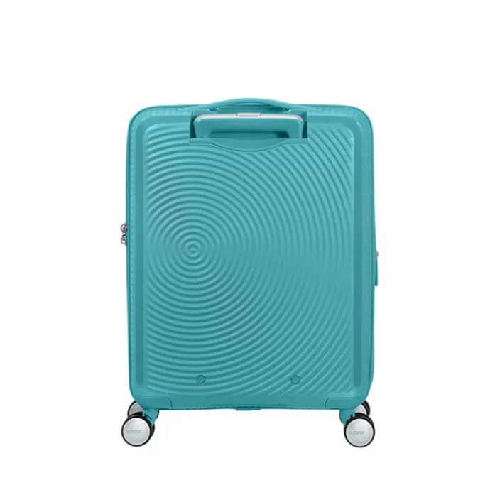 American Tourister Soundbox Spinner 55 Expandable turquoise tonic