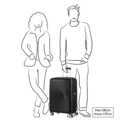American Tourister Soundbox Spinner 67 Expandable turquoise tonic