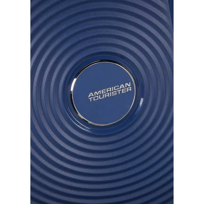 American Tourister Soundbox Spinner 55 Expandable midnight navy