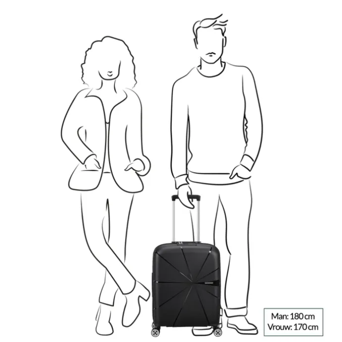 American Tourister Starvibe Spinner 55 EXP navy