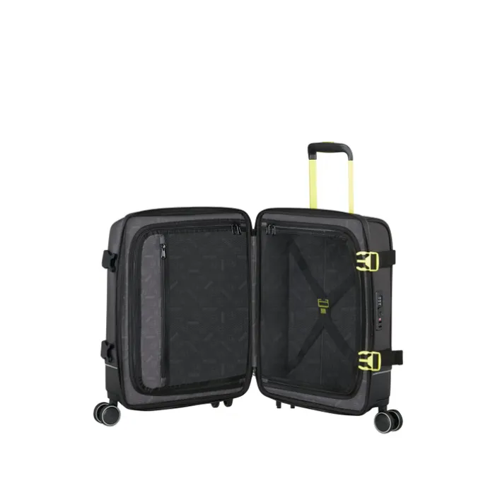 American Tourister Urban Track Spinner S TSA Coated black/lime