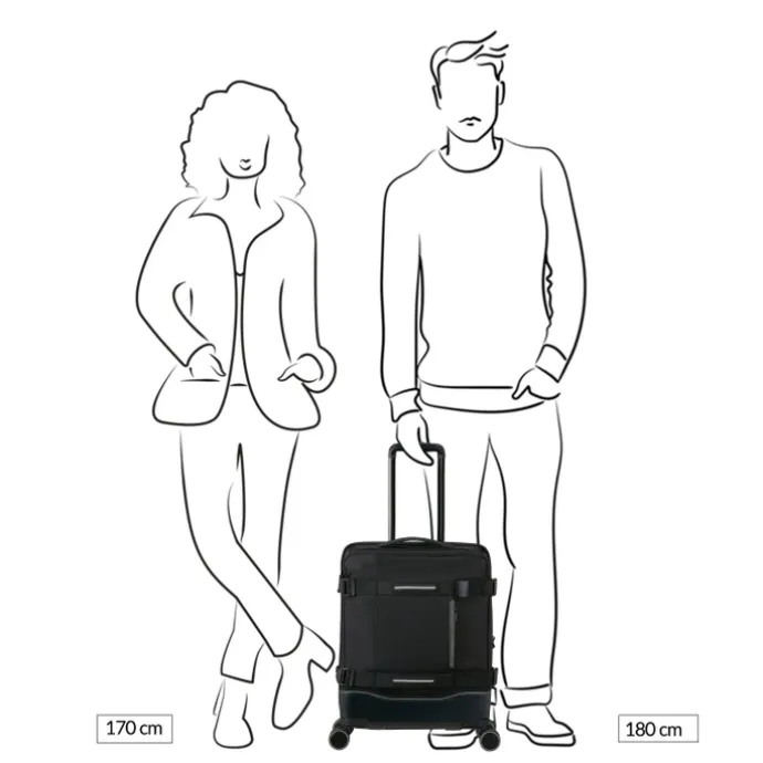 American Tourister Urban Track Spinner S TSA asphalt black