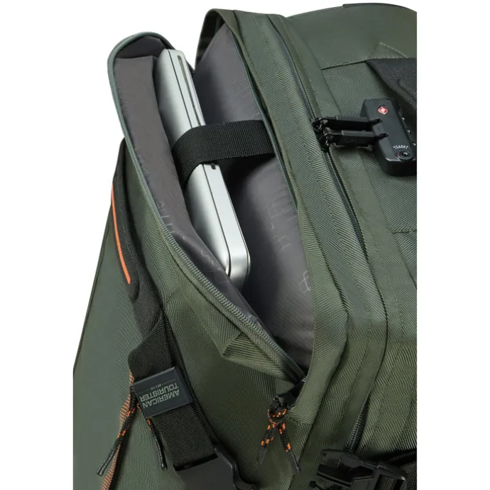 American Tourister Urban Track Duffle/Wheels Backpack dark khaki