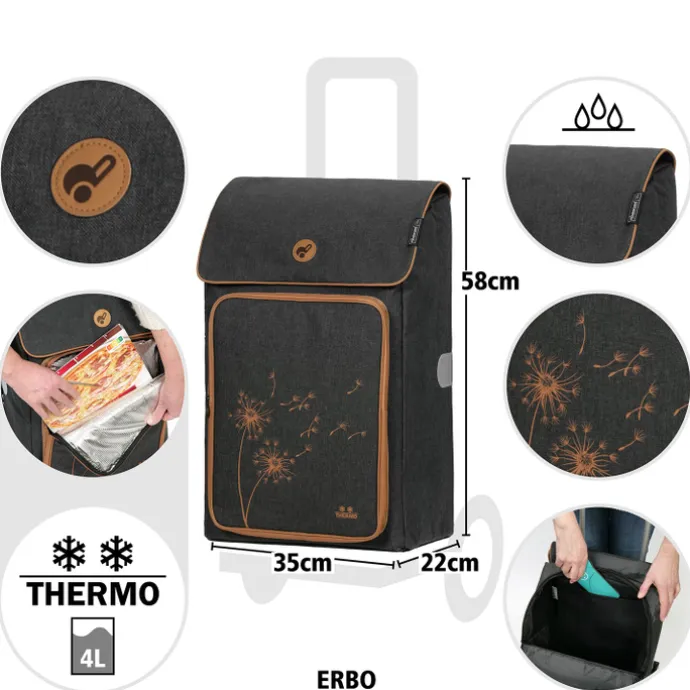 Andersen Quattro Shopper Erbo black