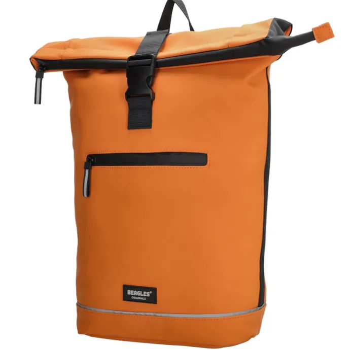 Beagles Originals Rolltop Rugtas Waterproof 15.6" oranje
