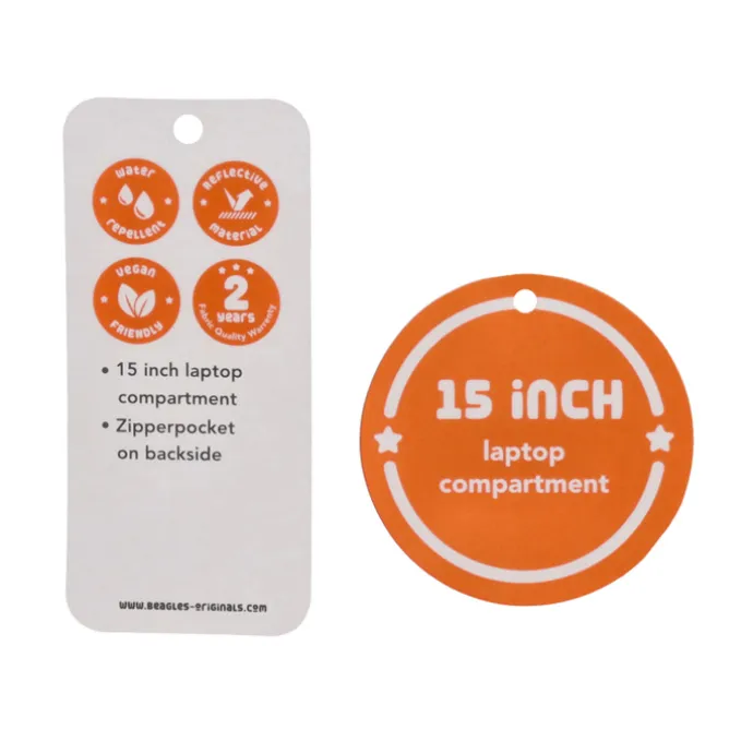 Beagles Originals Rolltop Rugtas Waterproof 15.6" licht grijs