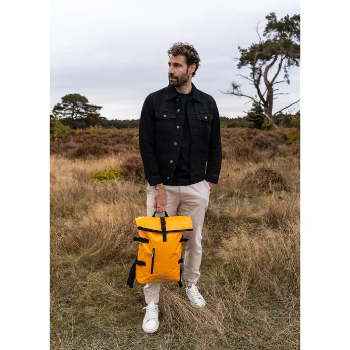 Beagles Originals Tokyo Rolltop Rugtas Waterproof 15,6" okergeel