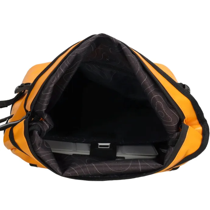 Beagles Originals Tokyo Rolltop Rugtas Waterproof 15,6" okergeel