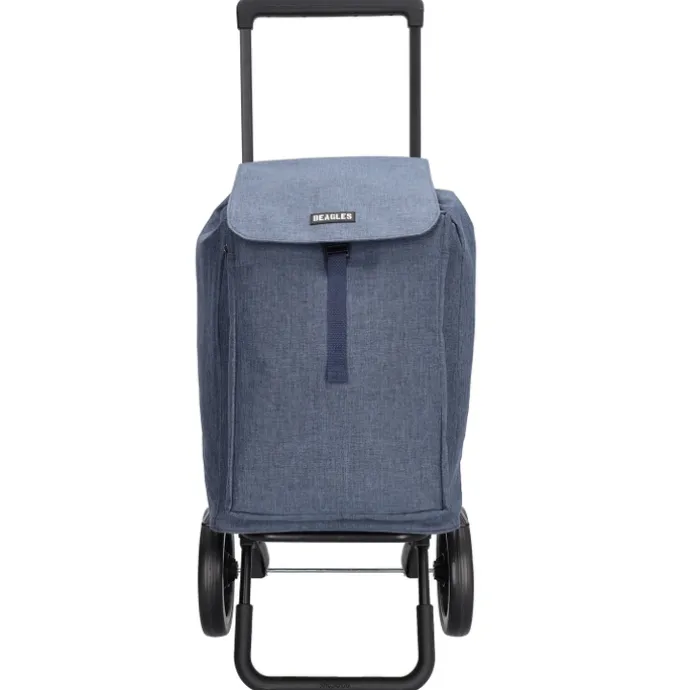 Beagles Shop & Go Cartease Boodschappentrolley blauw