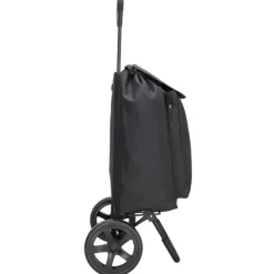Beagles Shop & Go Cartease Boodschappentrolley zwart