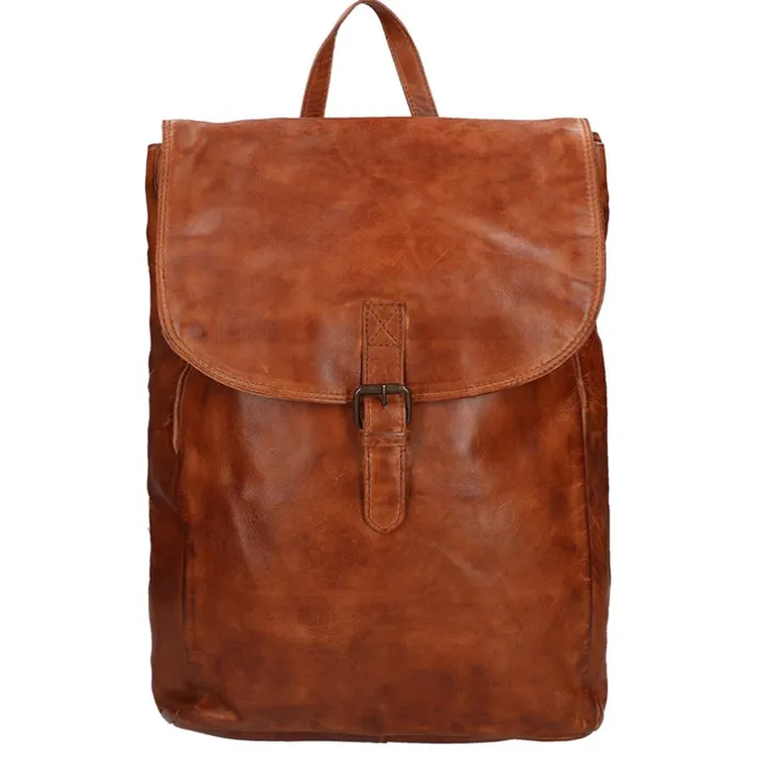 Bear Design Cow Lavato Backpack cognac