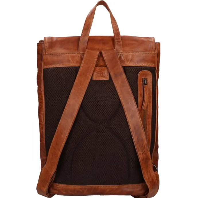 Bear Design Cow Lavato Backpack cognac
