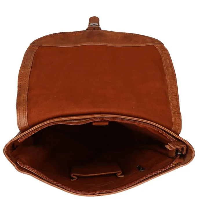 Bear Design Cow Lavato Backpack cognac
