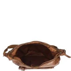 Bear Design Cow Lavato Dames Schoudertas cognac