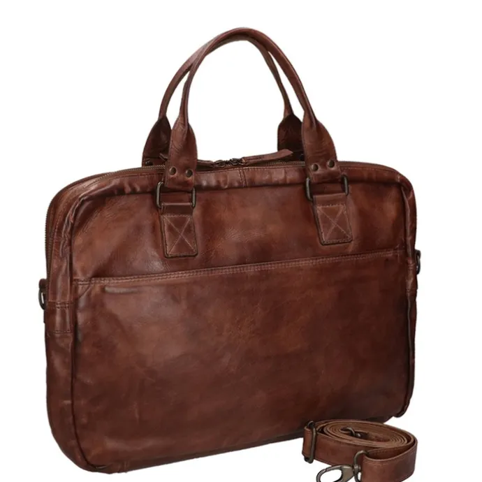 Bear Design Cow Lavato Laptoptas bruin