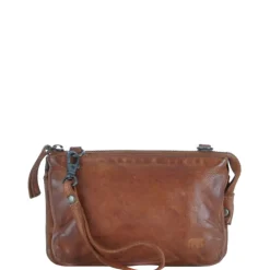 Bear Design Cow Lavato Uma Crossbody cognac