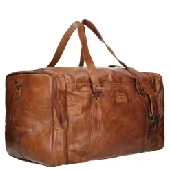 Bear Design Cow Lavato Weekendtas cognac