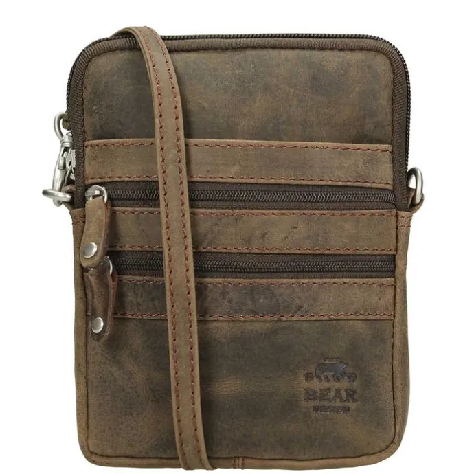 Bear Design Dark Nature Schoudertas XS brown
