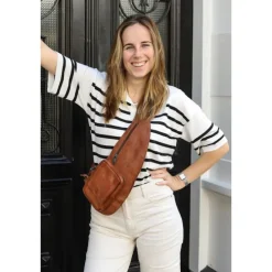 Bear Design Han Crossbody cognac