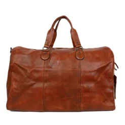 Bear Design Lucien Weekendbag cognac