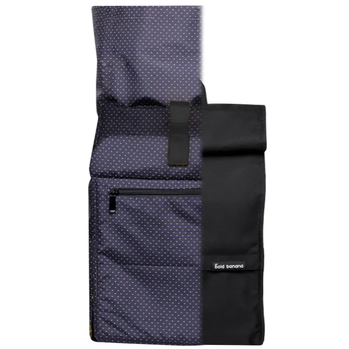 Bold Banana Roll Top Backpack big black