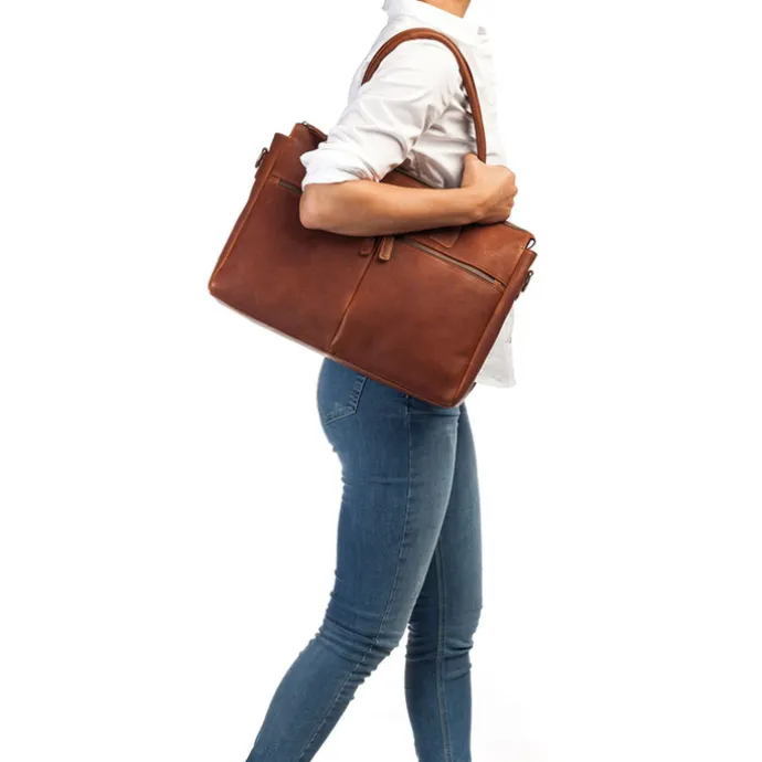 Burkely Antique Avery Laptopbag 15.6" cognac