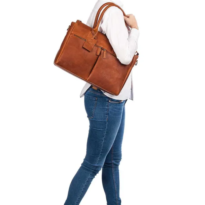 Burkely Antique Avery Laptopbag 15.6" cognac