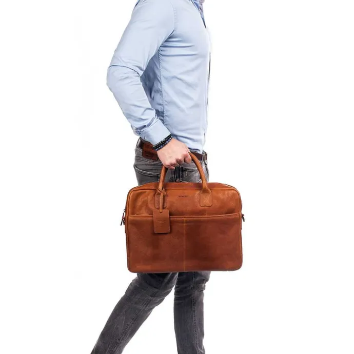 Burkely Antique Avery Laptopbag 15" cognac