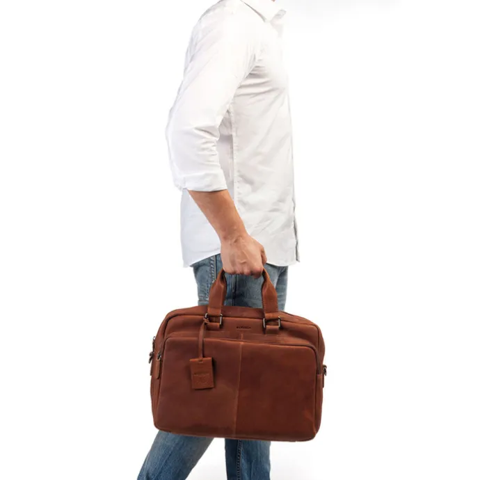 Burkely Antique Avery Workbag 15.6" cognac