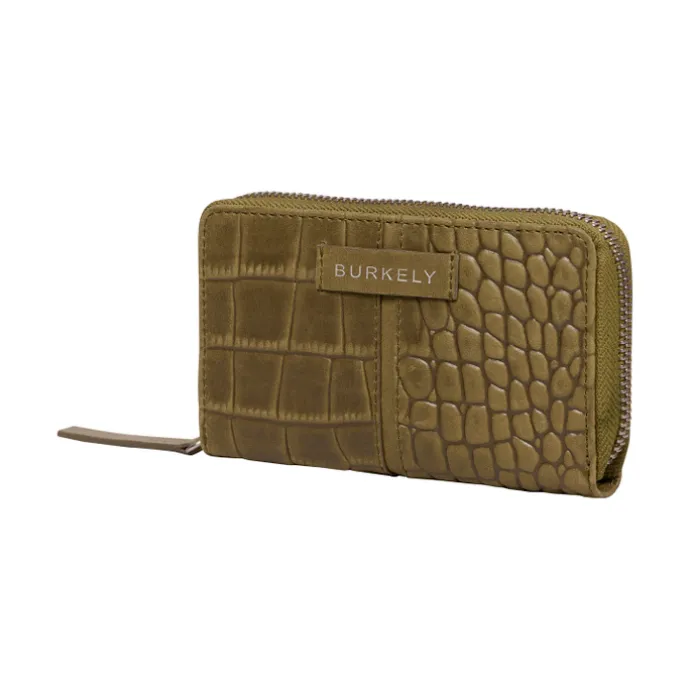Burkely Cool Colbie Medium Zip Around Wallet olive