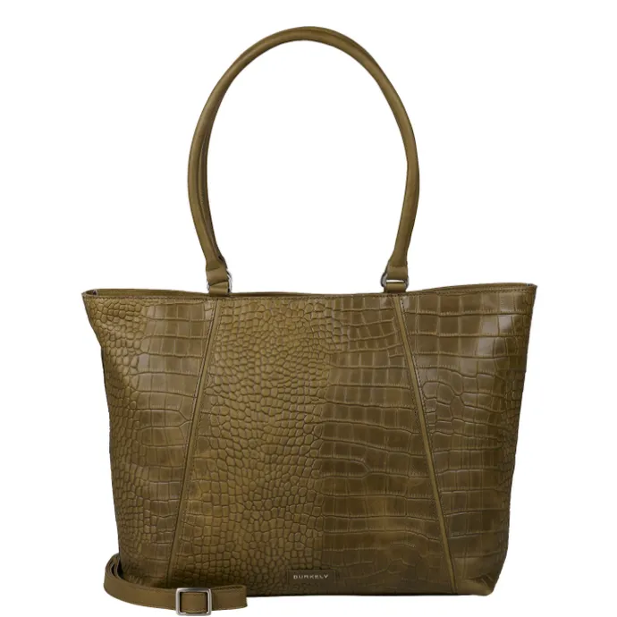 Burkely Cool Colbie Wide Tote 15.6" olive