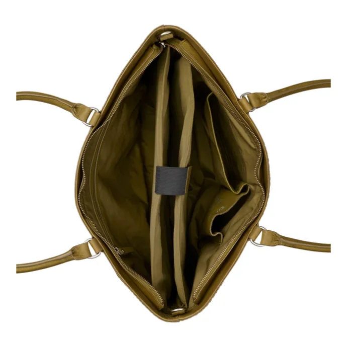 Burkely Cool Colbie Wide Tote 15.6" olive
