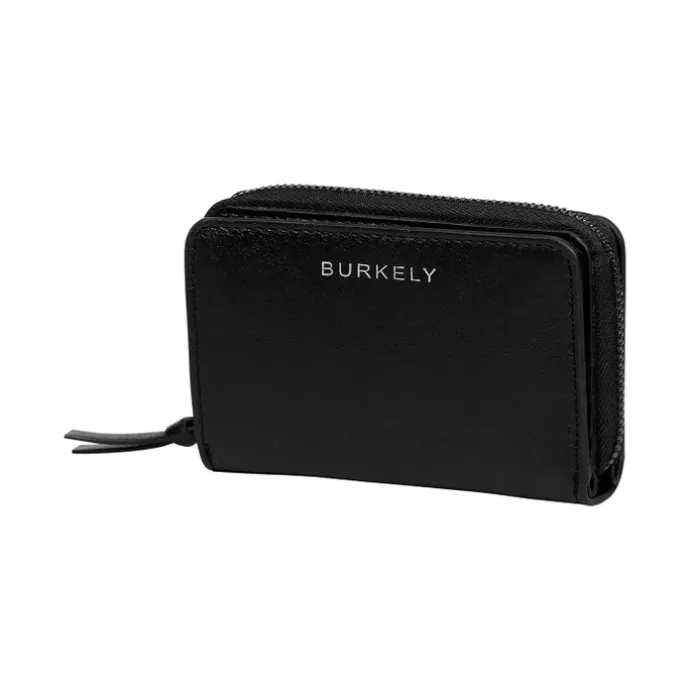 Burkely Creased Crystal Double Flap Wallet black