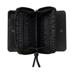 Burkely Creased Crystal Double Flap Wallet black