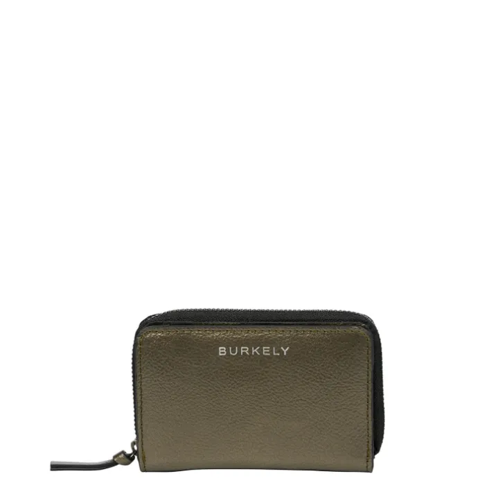 Burkely Creased Crystal Double Flap Wallet gun metal