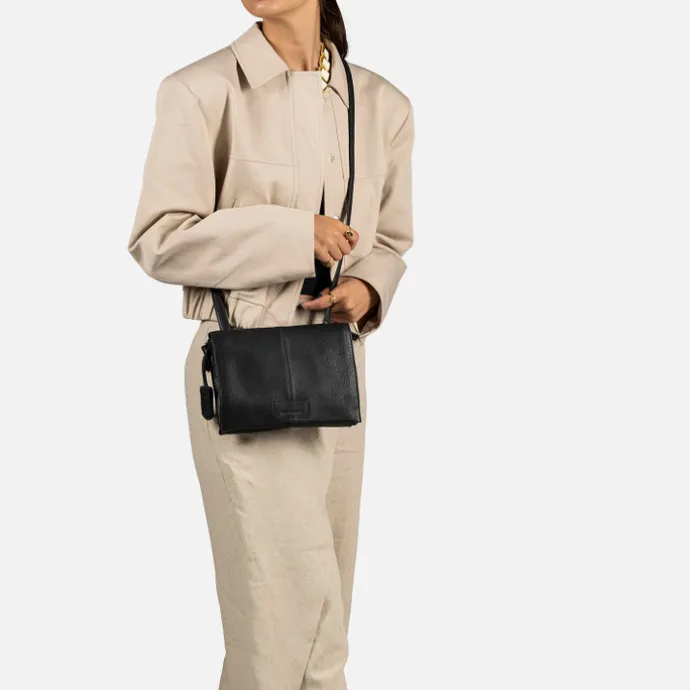 Burkely Soft Skylar Double Pocket Flap black