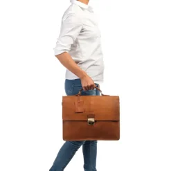 Burkely Vintage Dean Briefcase cognac