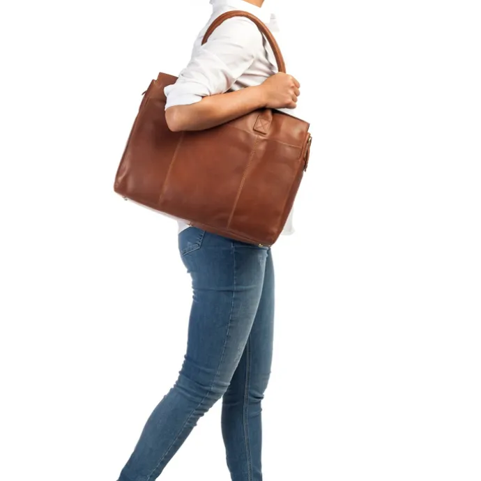 Burkely Vintage Doris Laptop Bag 15.6" cognac
