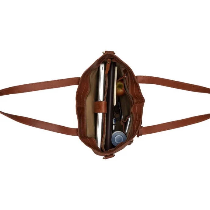 Burkely Vintage Jade Laptopshopper 14" cognac