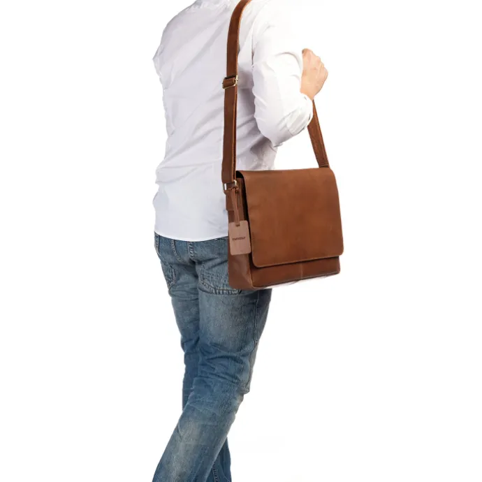 Burkely Vintage Juul Messenger Bag cognac