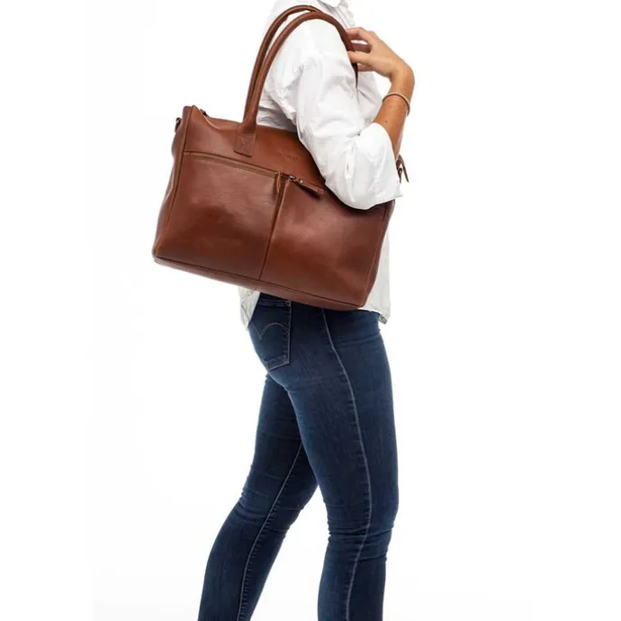 Burkely Vintage Valerie Laptop Bag 15" cognac
