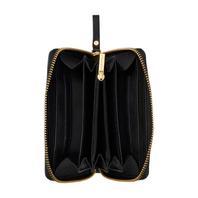 Burkely Vintage Veda Medium Zip Around Wallet black
