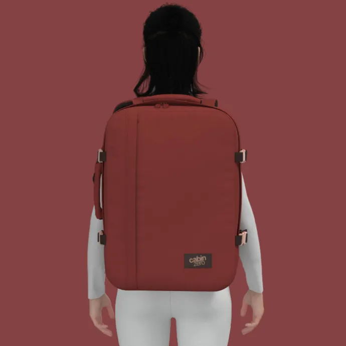 CabinZero Classic 44L Ultra Light Cabin Bag sangria red