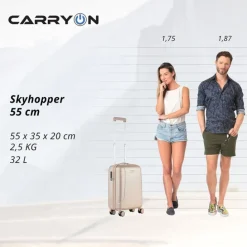CarryOn Skyhopper 55 + 78 Set champagne